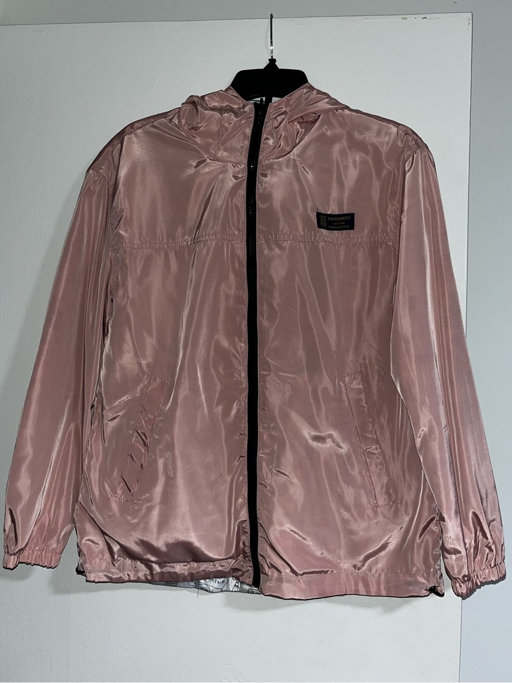 Reversible Hooded Reflective Windbreaker Jacket